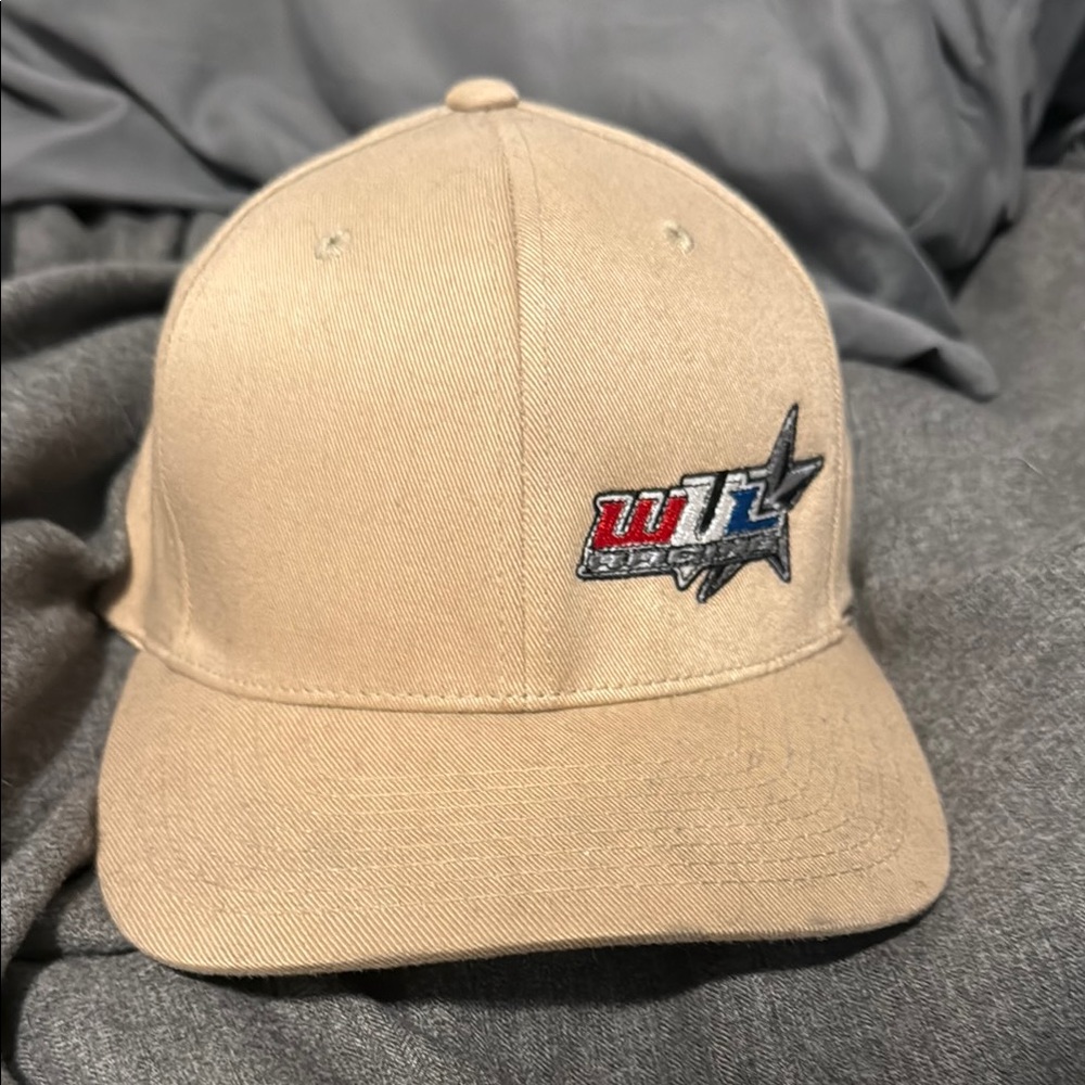 Tan Baseball Cap with Embroidered Logo